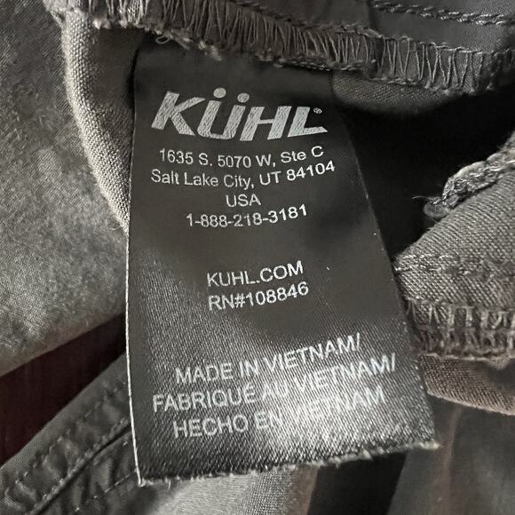 Kuhl Slax Pants Men’s 38x32 Stretch Hiking Chino Outdoor Casual Carbon NICE - Picture 7 of 8
